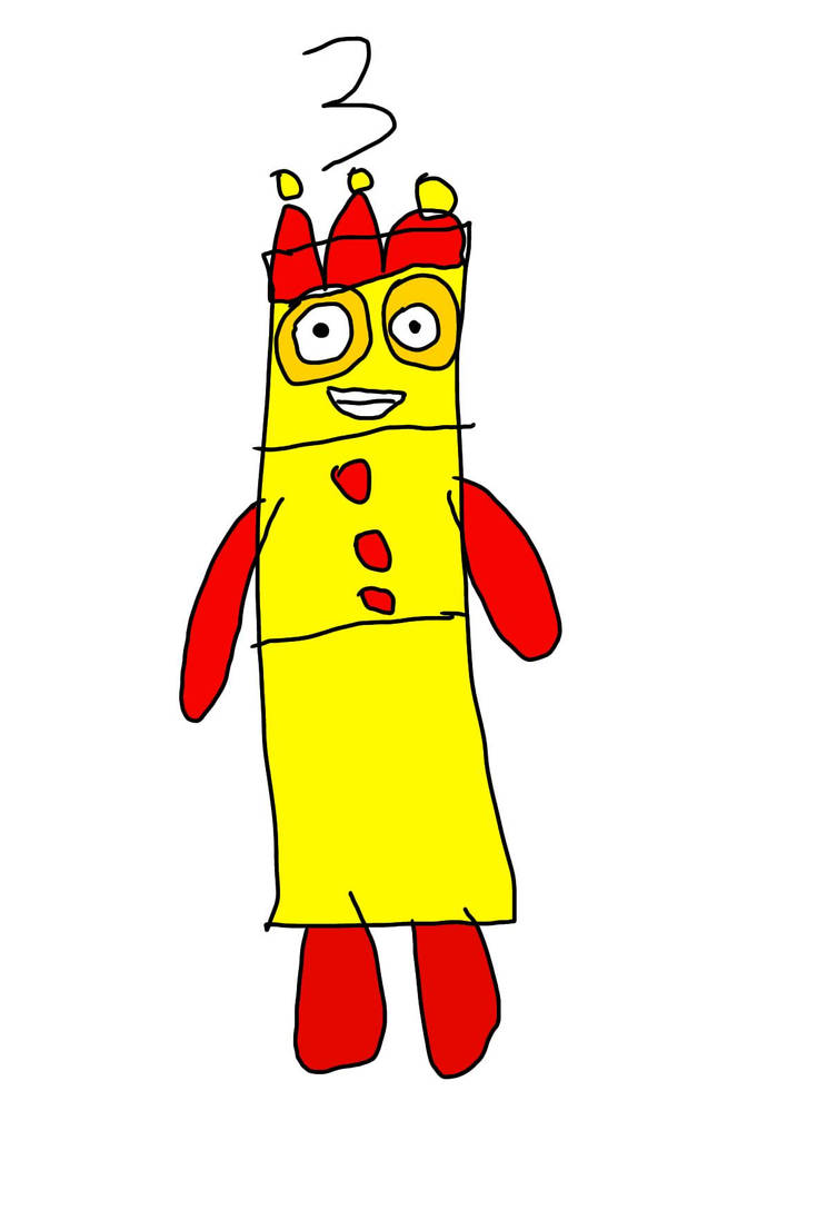Numberblock 3 by Drlemon150 on DeviantArt