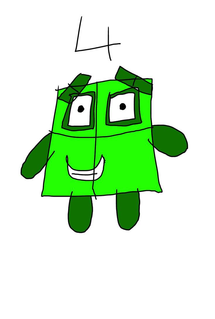 Numberblock 4 by Drlemon150 on DeviantArt