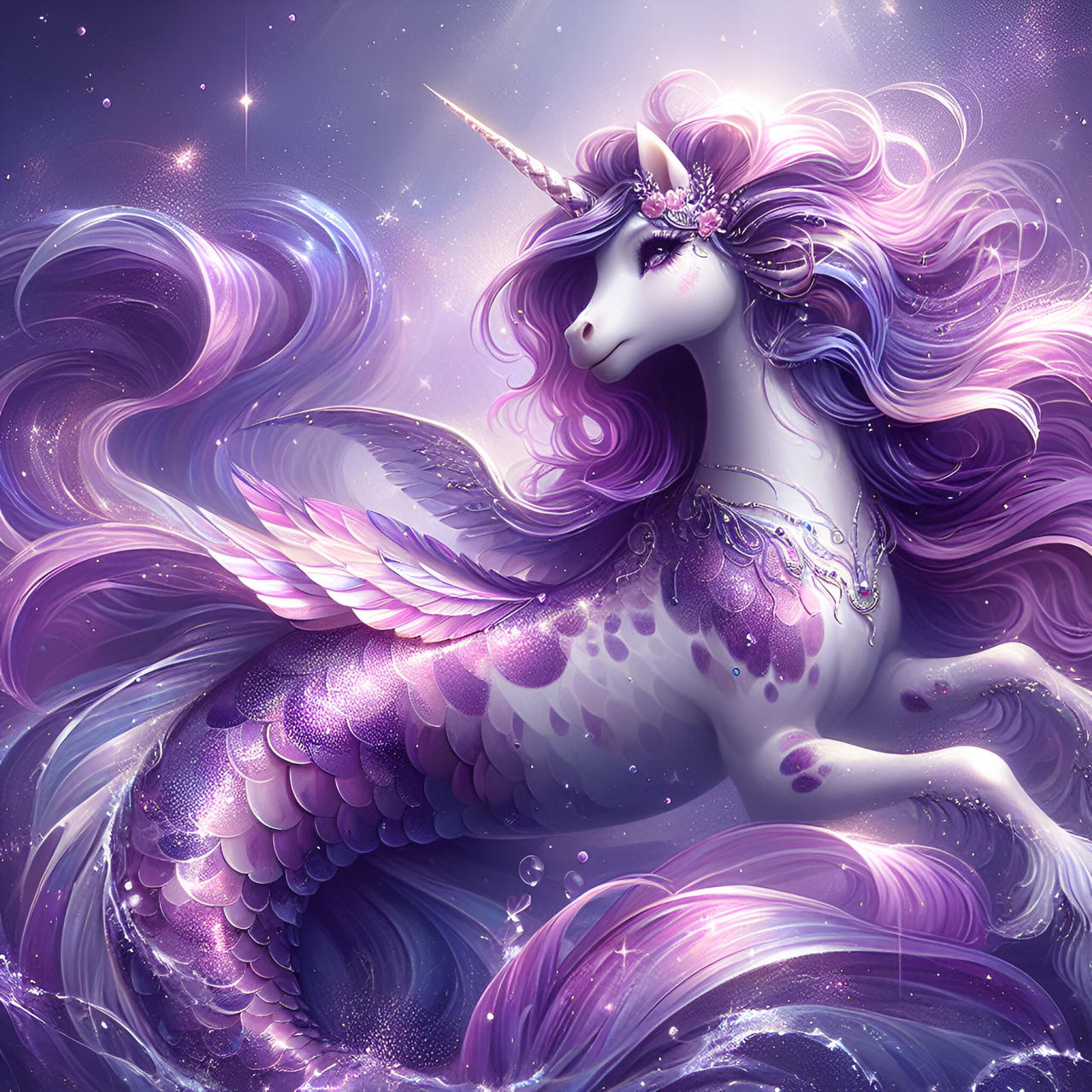 Mermaid Unicorn By Talasia85 On DeviantArt mermaid-unicorn-by-talasia85-on-deviantart
