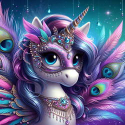 Purple Mask Unicorn