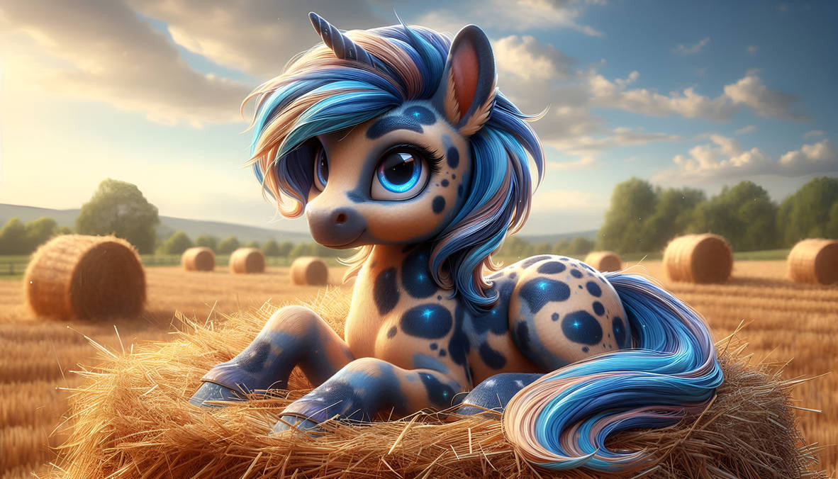 Cute Unicorn and the haystack by Talasia85 on DeviantArt