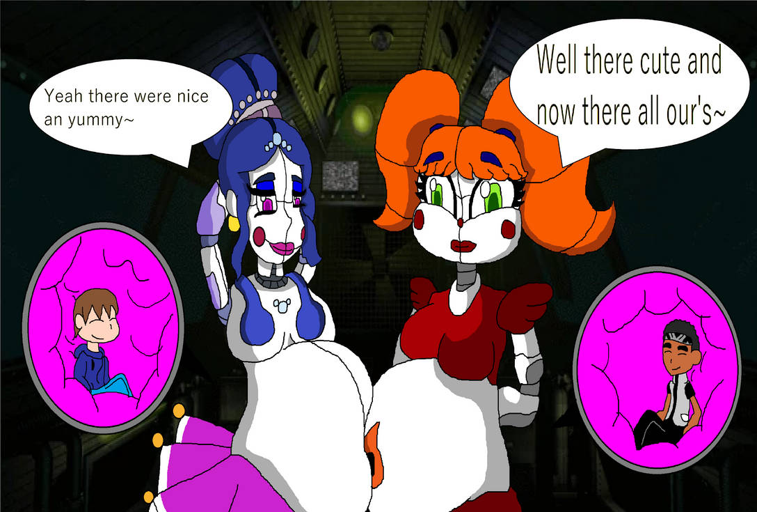 Baby an Ballora's belly bump by Mikefrightmare on DeviantArt.