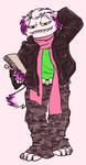 Purple Haired Yeti by fluffyz