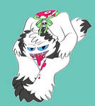 Cartoon Gore with Yeti by fluffyz