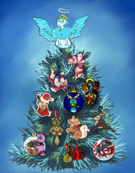 Xotiathon Christmas Tree by merteazy