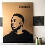 Kendrick Lamar Stencil Art by Leiti