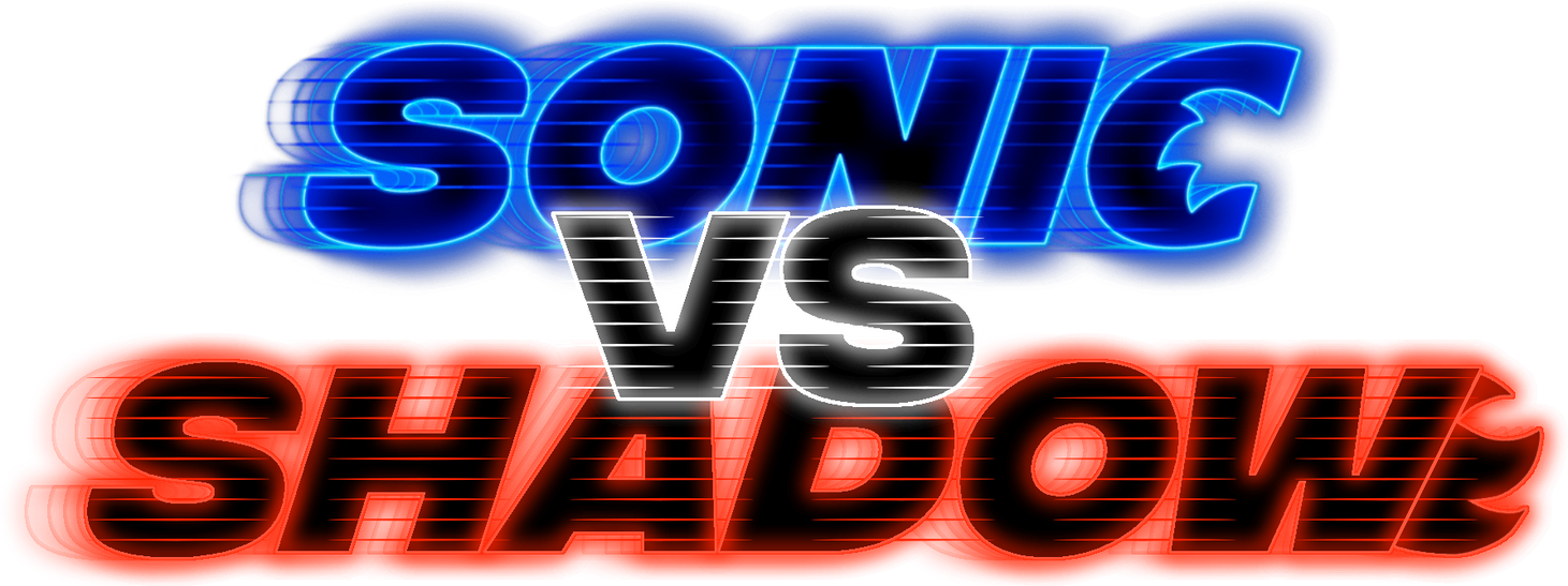 Sonic Vs Shadow Logo by EdgarDALoquendo on DeviantArt