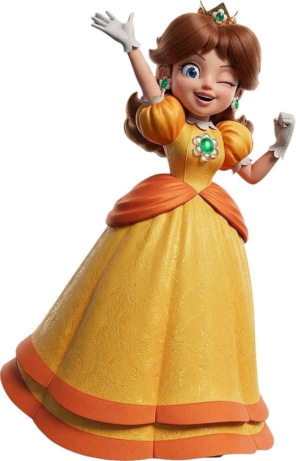 Daisy Renders Princess Daisy Render (Mario Galaxy Movie) by EdgarDALoquendo on DeviantArt