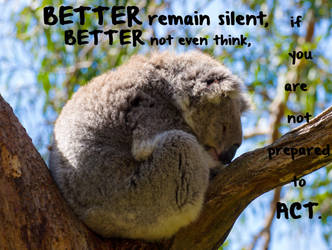 Better remain silent