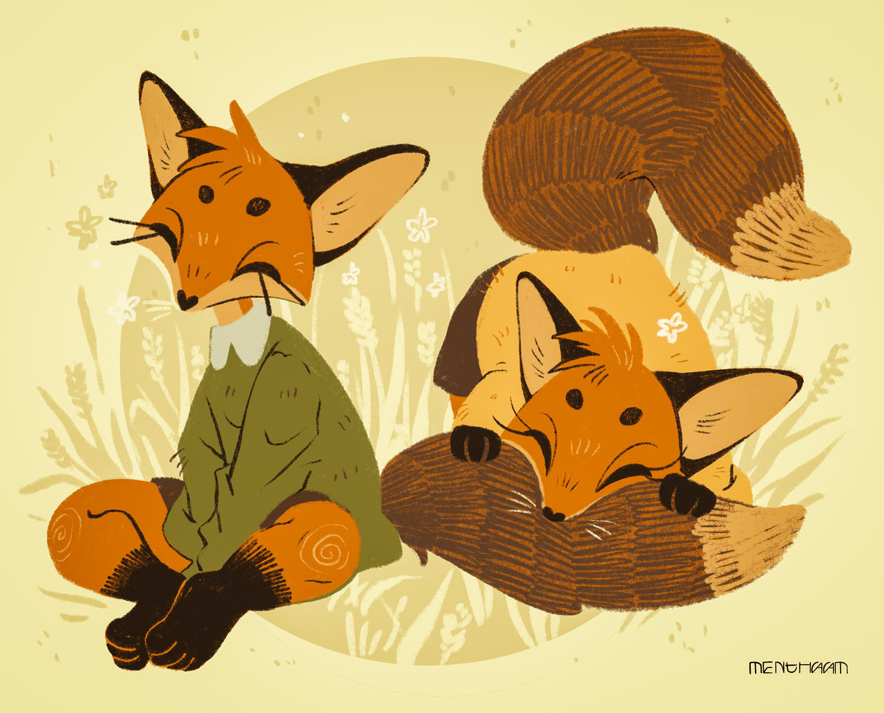 Deviantart Foxes Foxes by Menthaam on DeviantArt