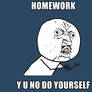 Homework y u no