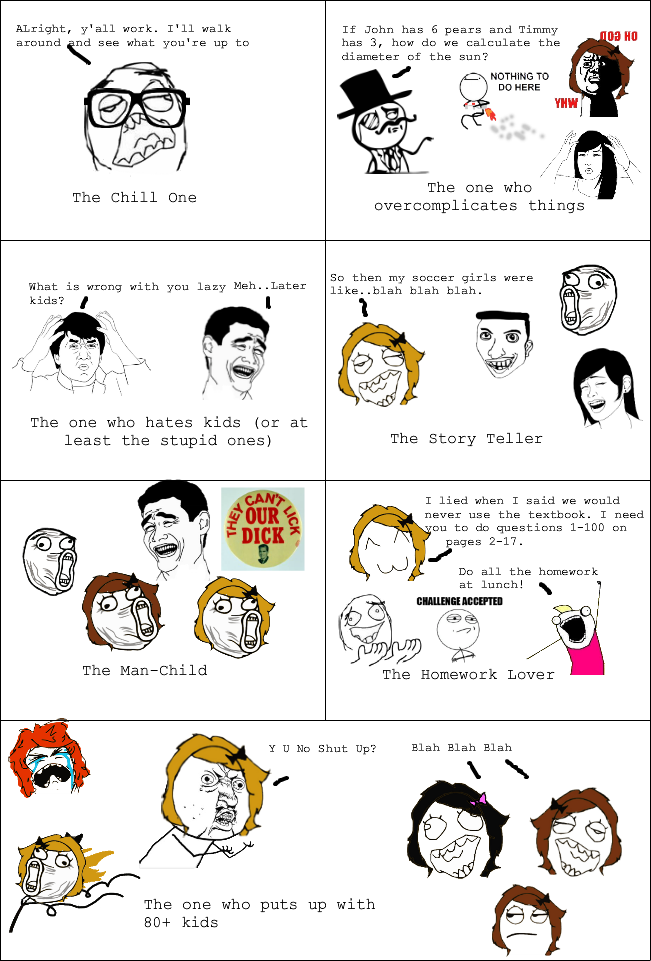 Teacher Rage Comics Faces