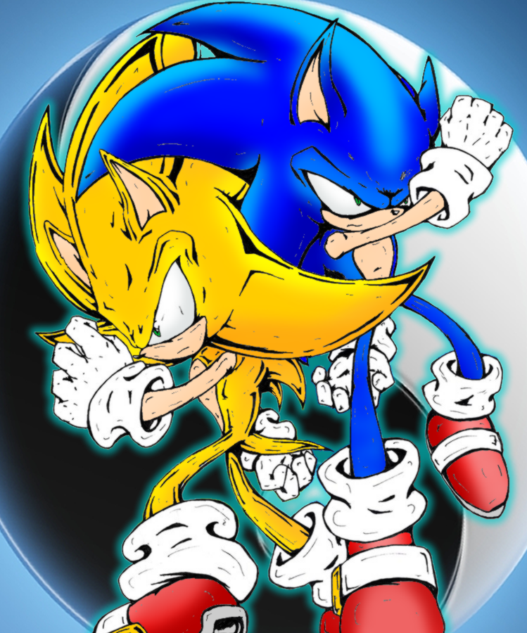 Super Sonic Vs Super Fleetway Sonic by santi2001 on DeviantArt