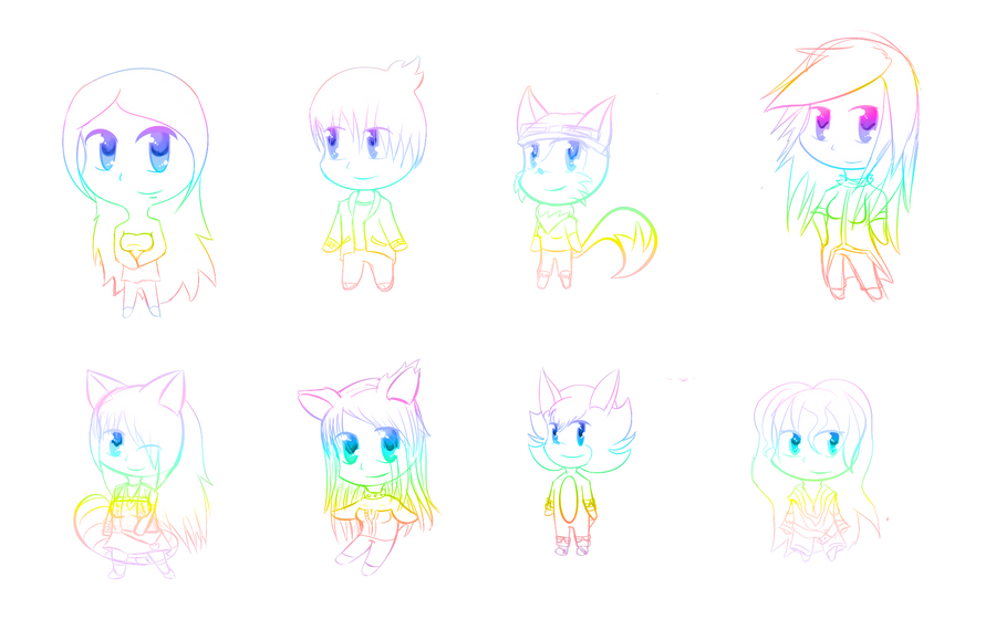 Free Rainbow Chibi Stack by Mephilez on DeviantArt