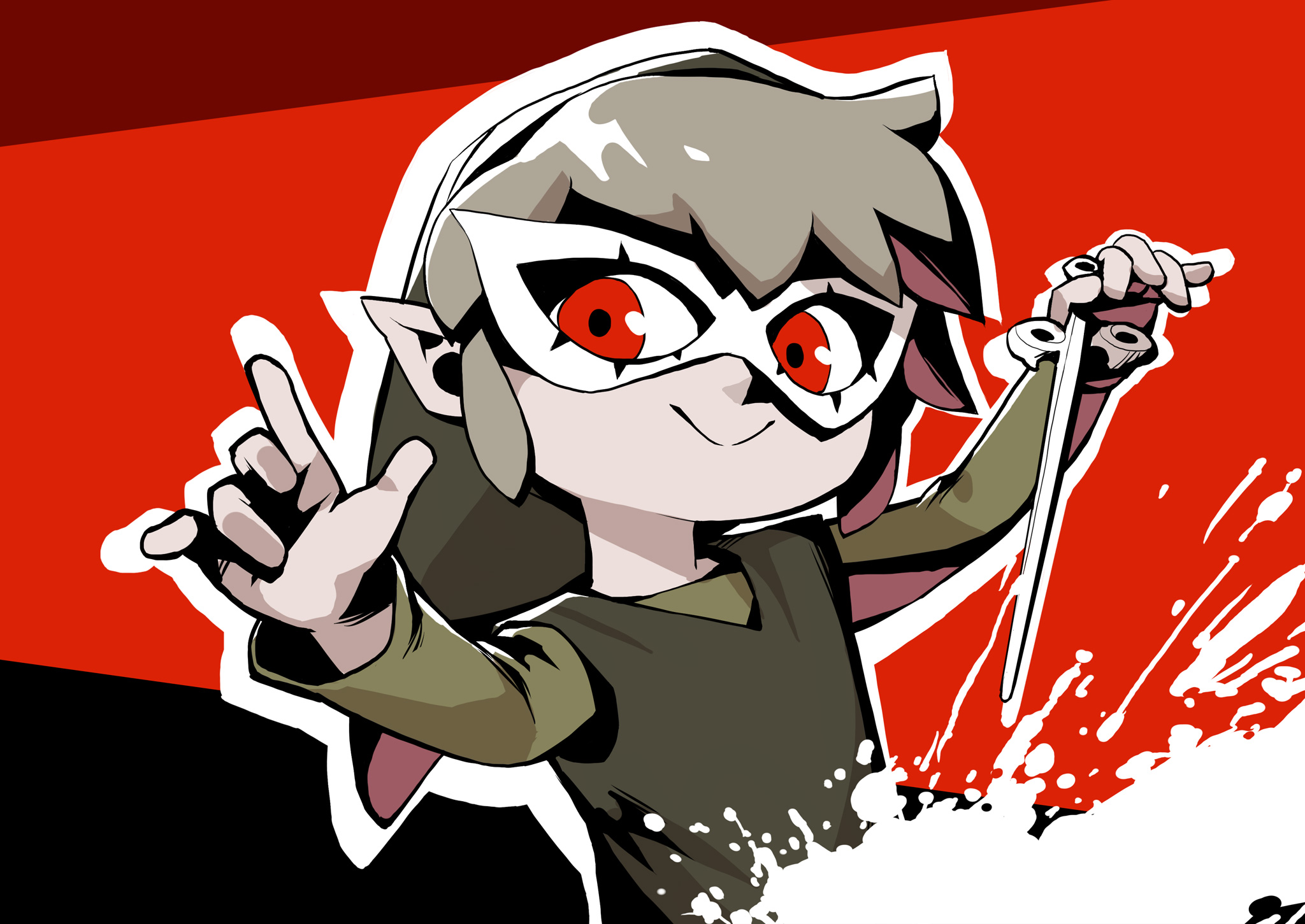 Toon Link x Persona 5 by nikogeyer