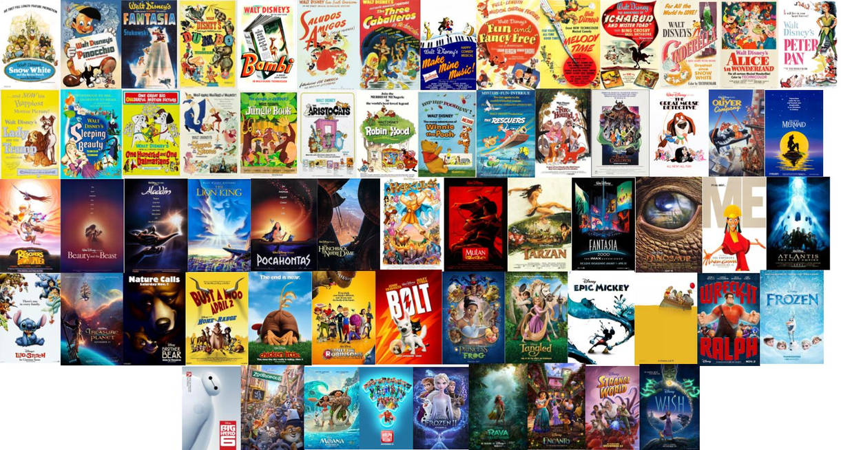 Walt Disney Animation Studios - 63 Films by 340796242 on DeviantArt