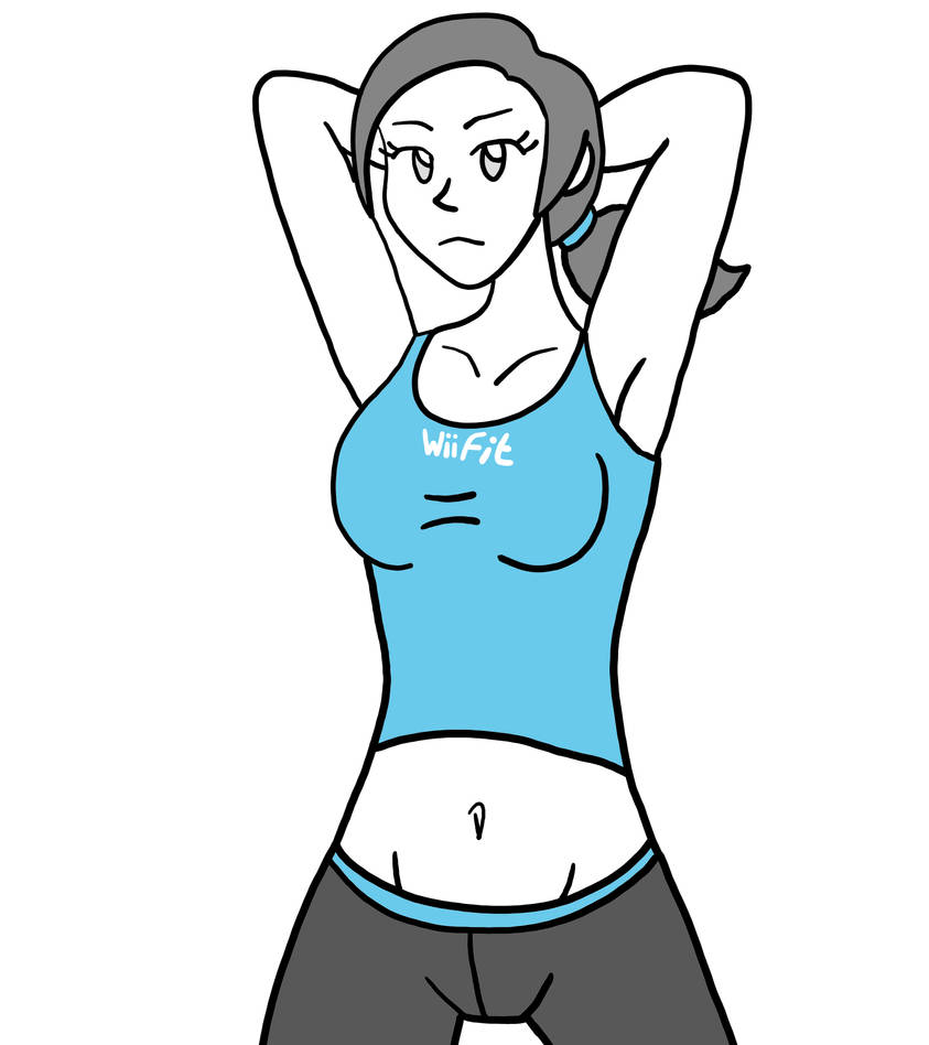Wii Fit Trainer Doing Another Stretch By Rosaodyssey77 On Deviantart 