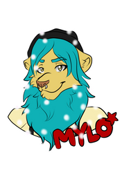 [F] Mylo X-Mas Badge for VocaloidFan39