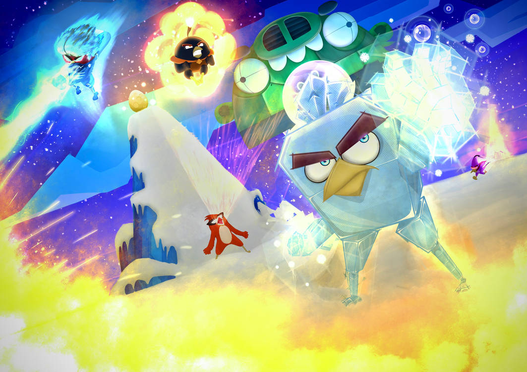 Legendary Space Birds Angry Birds Space Drawing By Bui Productions legendary-space-birds-angry-birds-space-drawing-by-bui-productions