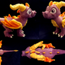 SOLD! The Purple Dragon - Custom Plush