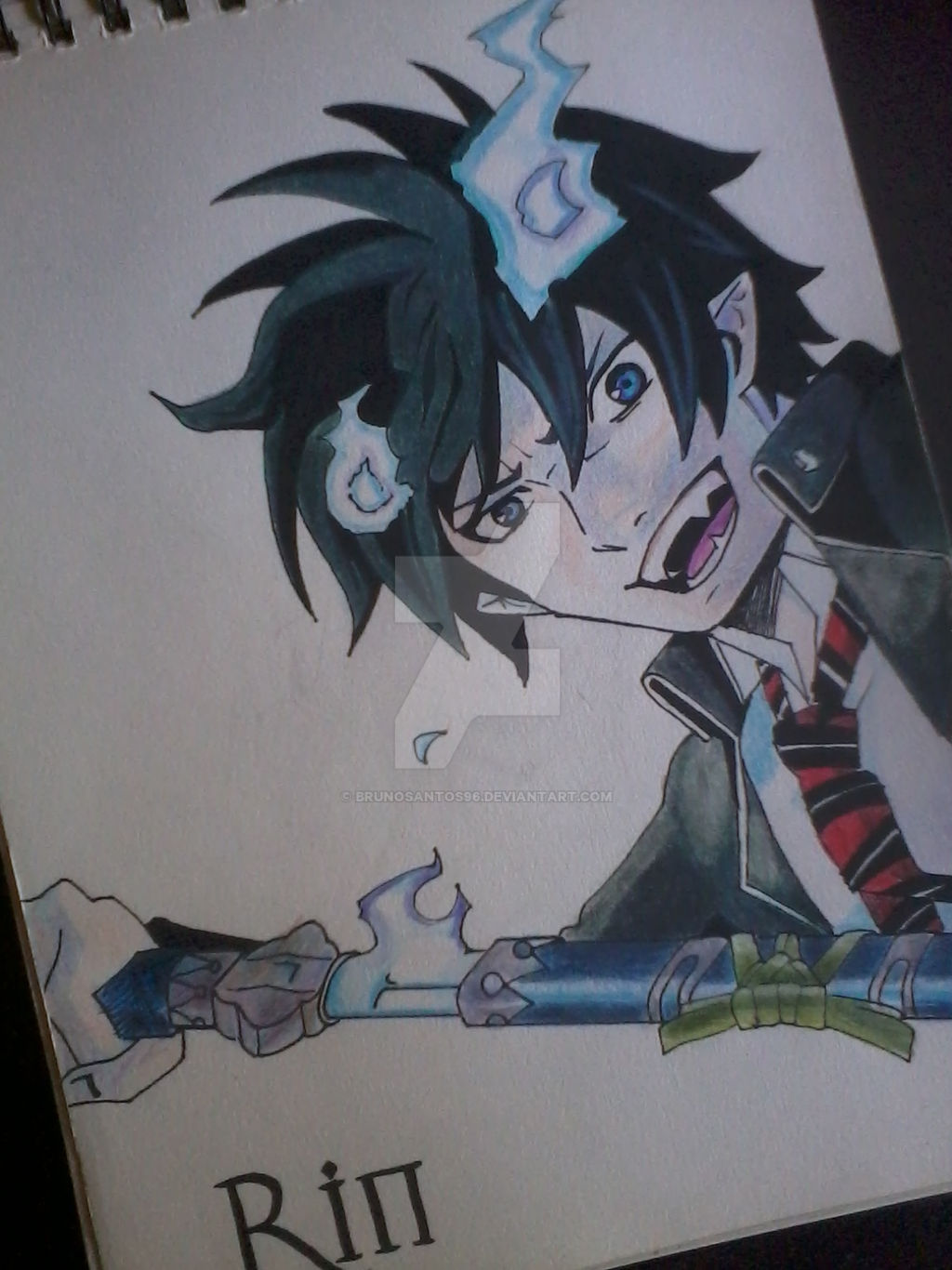 Blue Exorcist Fan Art Rin By Brunosantos96 On Deviantart Blue Exorcist Fan Art Rin By Brunosantos96 On Deviantart