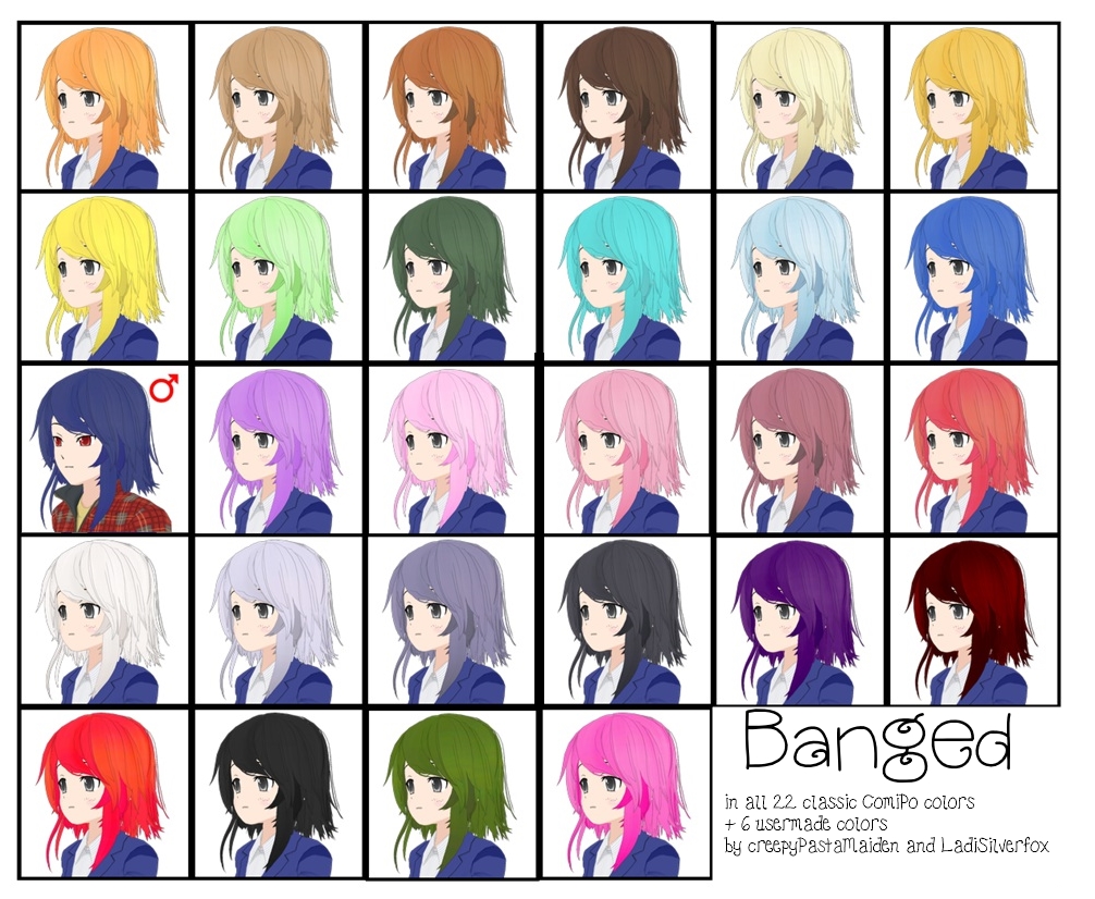 Hair Color Palette by nightmaresky on DeviantArt