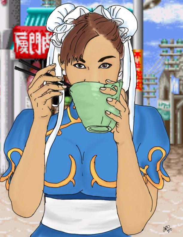 Lunch break for Chun-Li