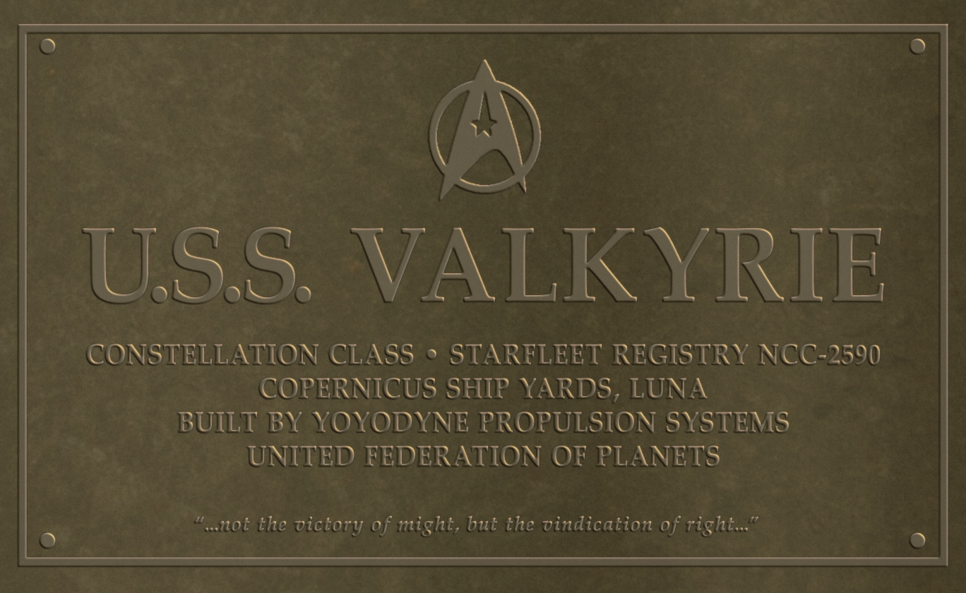 USS Valkyrie Plaque Hi-res