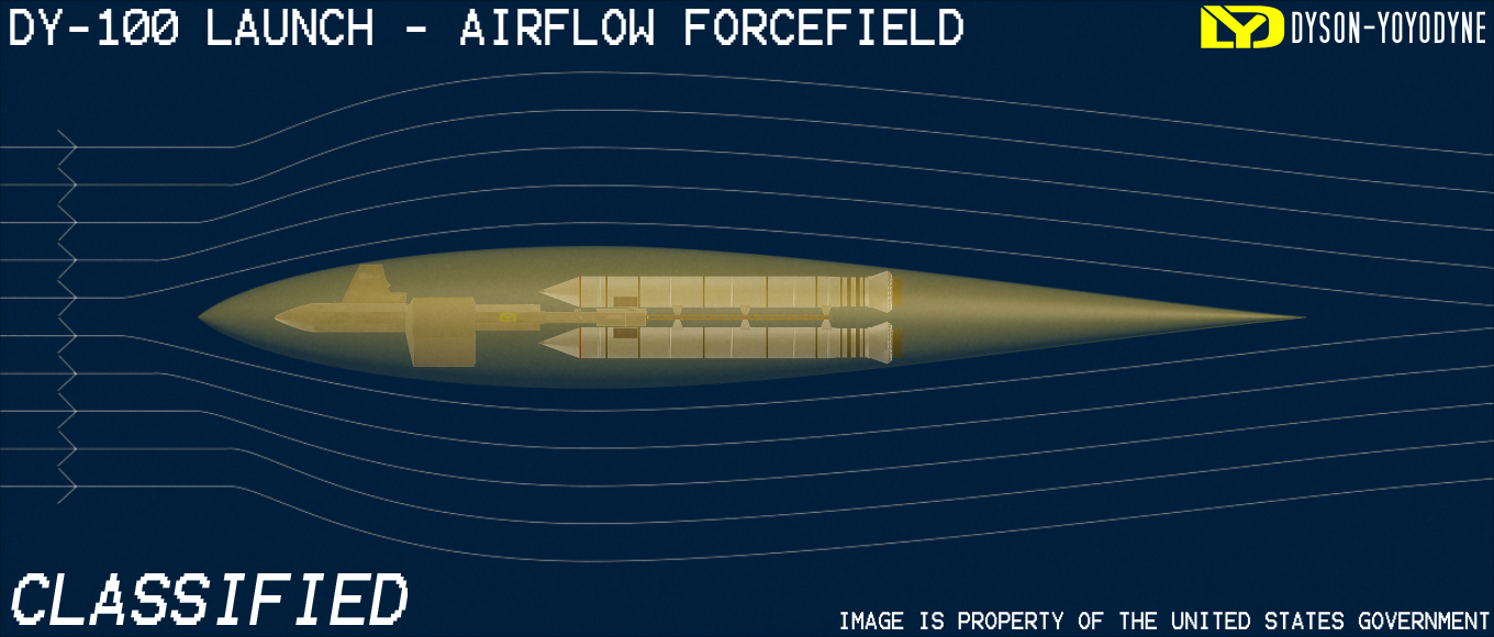 DY-100 Launch - Airflow Forcefield