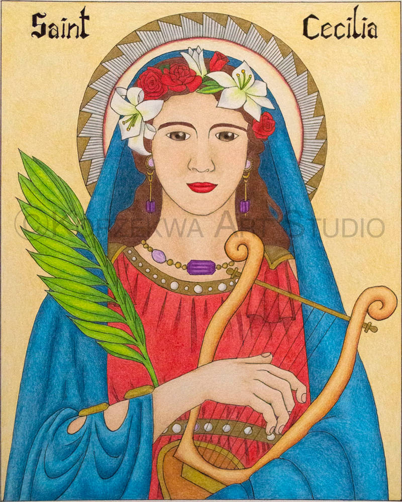 Saint Cecilia by Emkorzekwa on DeviantArt