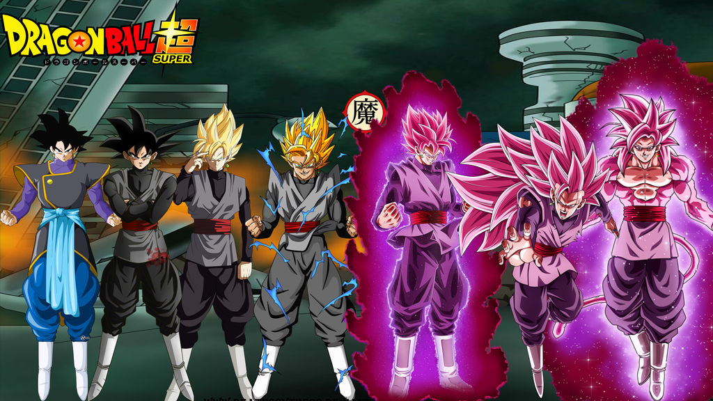 All forms of Goku Black by daimaoha5a4 on DeviantArt