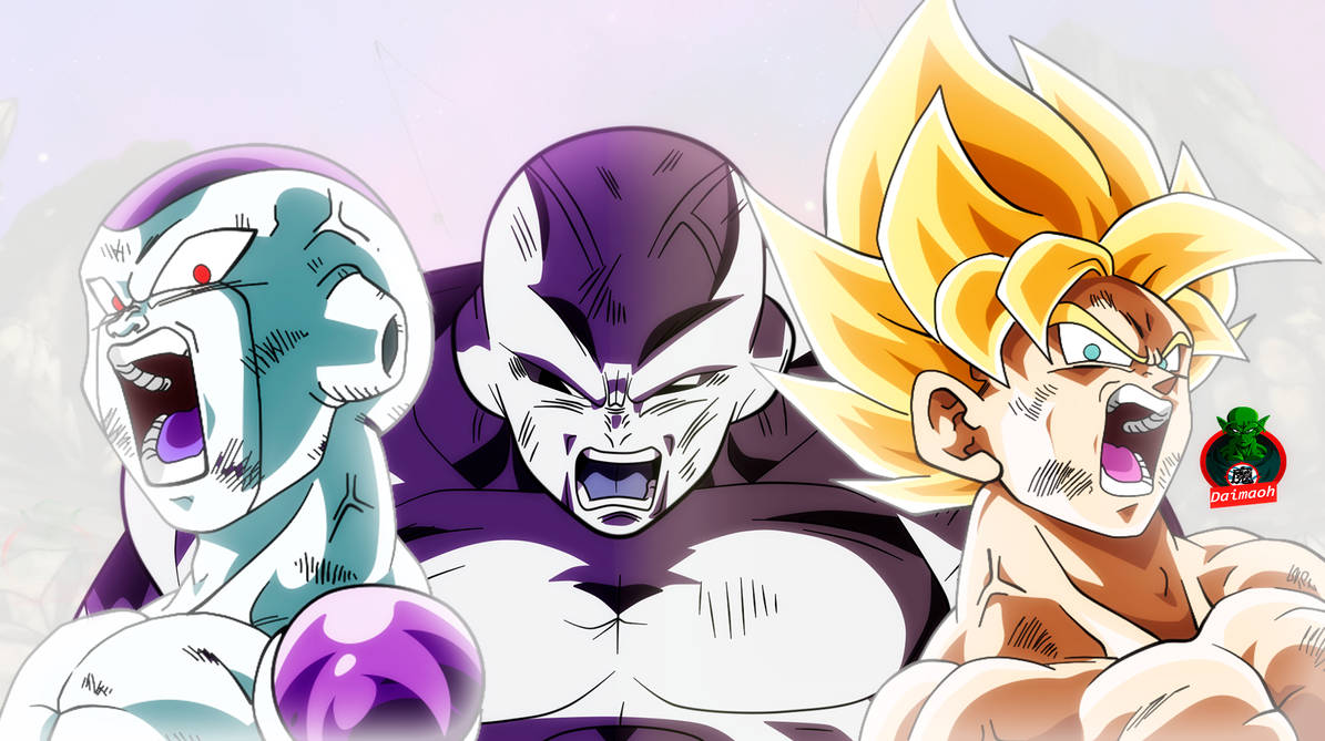 Goku and Frieza Finishing Jiren Wallpaper by daimaoha5a4 on DeviantArt