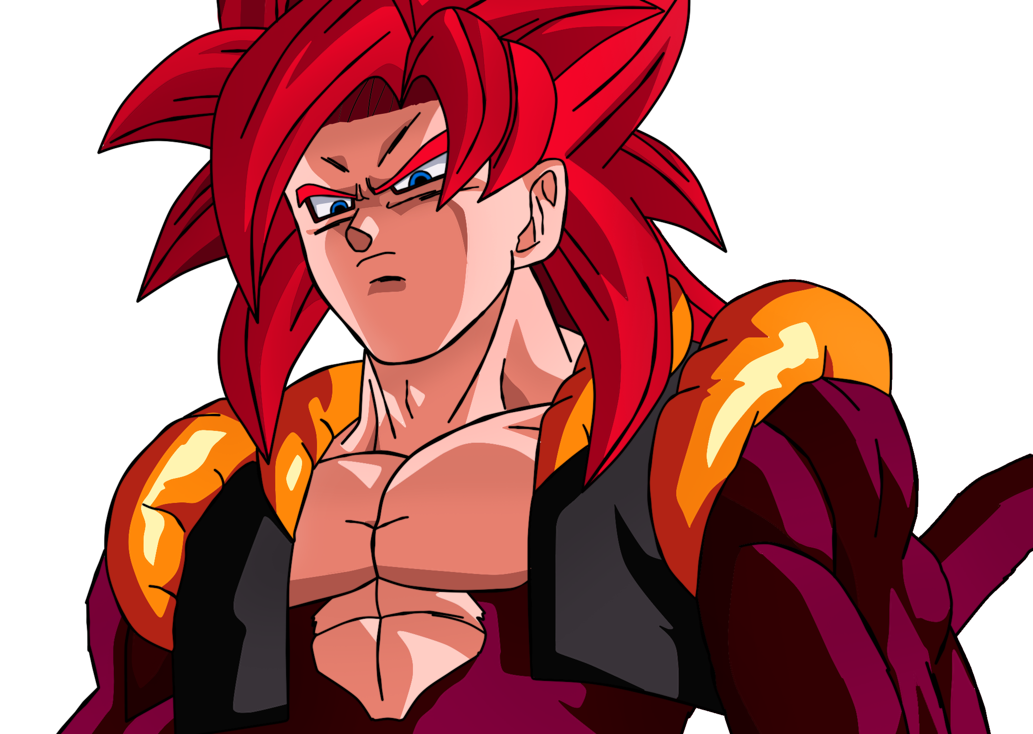 Limit Breaker Super Saiyan 4 Gogeta w/ Aura BG by BlackFlim on DeviantArt