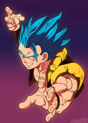 Gogeta ssj blue in Broly Movie