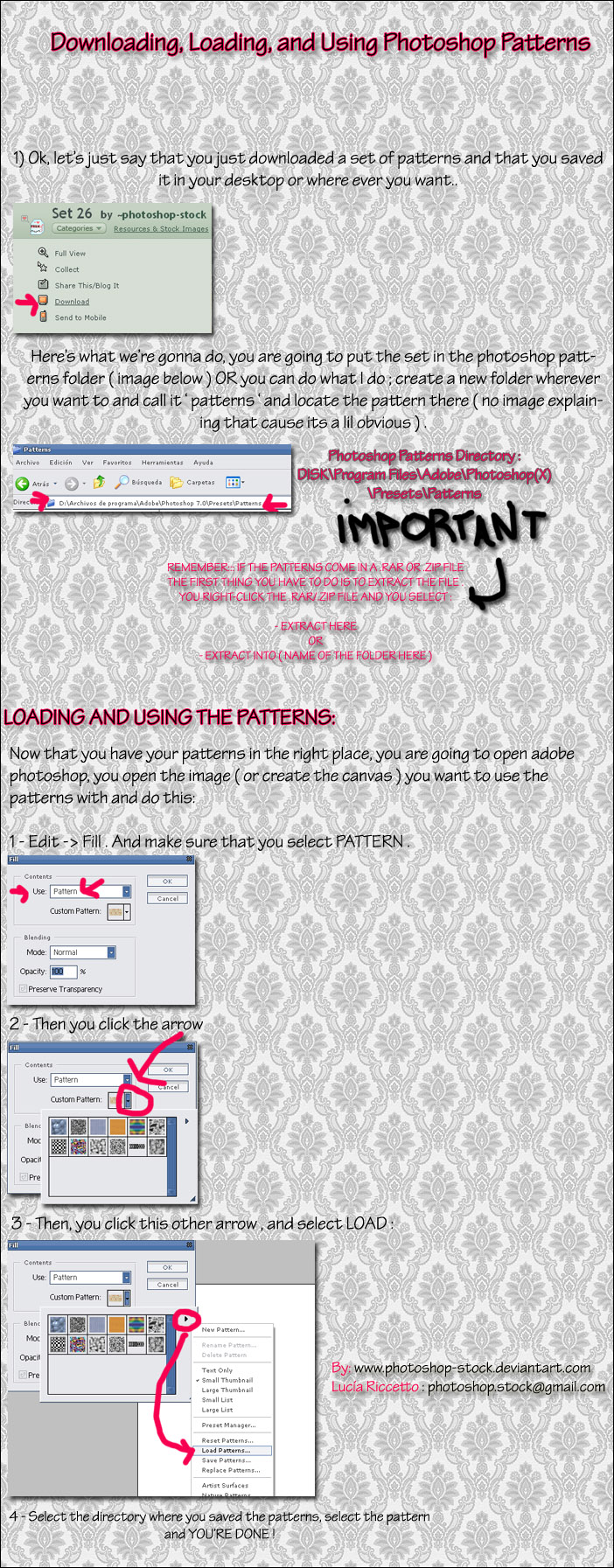 Photoshop Pattern Deviantart How To Use Photoshop Patterns by photoshop-stock on DeviantArt