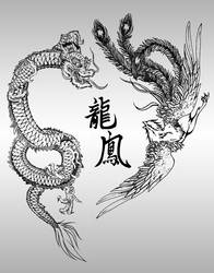 Chinese Dragon and Phoenix