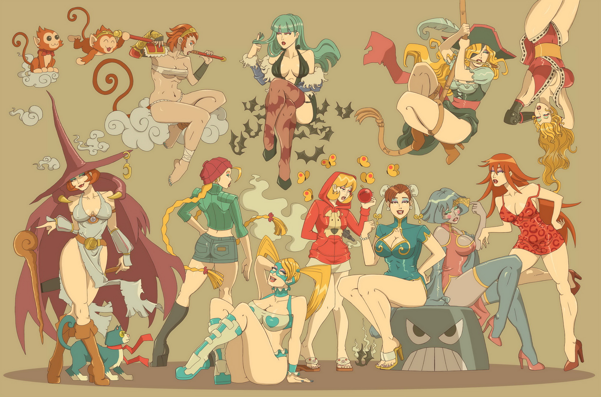 Fighting girls - Capcom Fighting Tribute by vf02ss