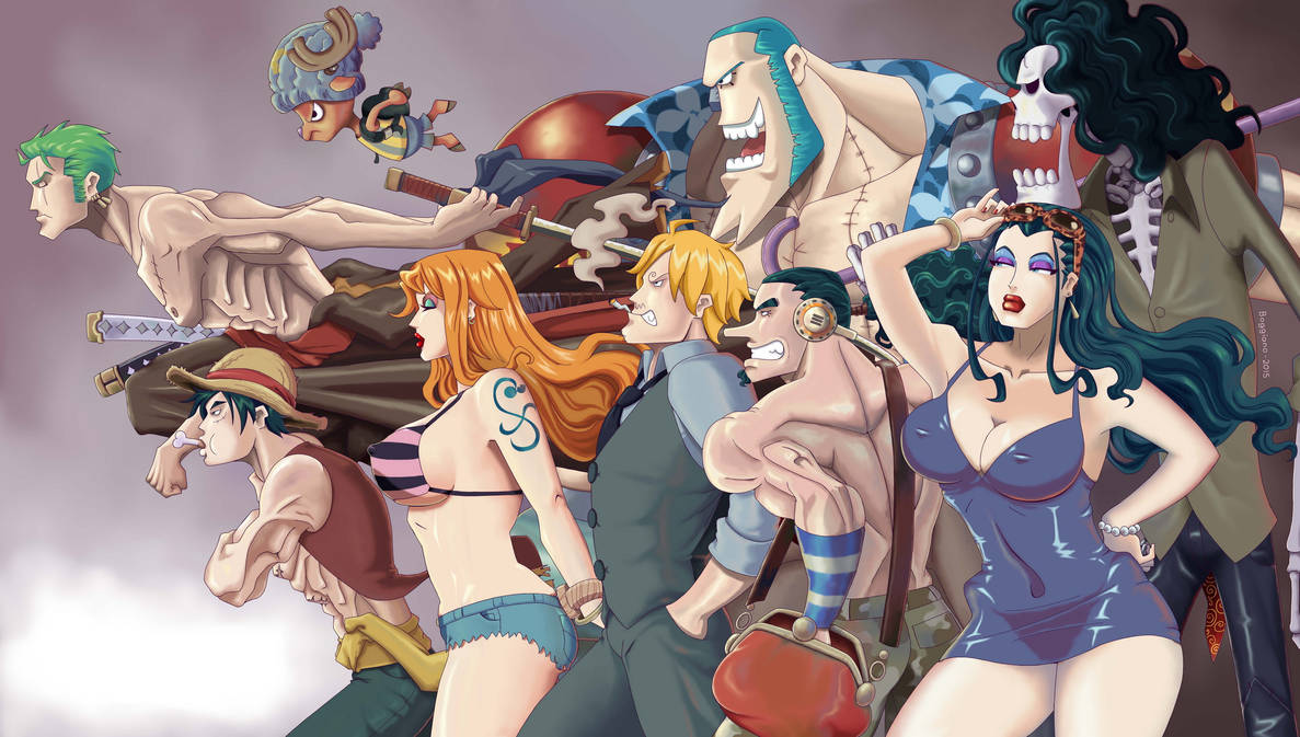 One Piece-Straw Hat Crew by vf02ss