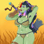 Bikini Armor Orc Girl