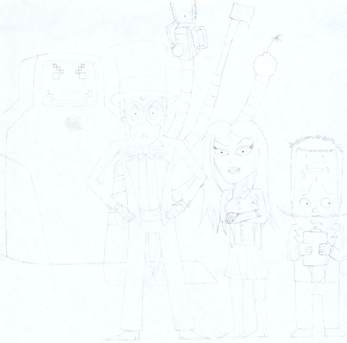 Superjail Crew - Final Sketch