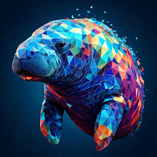 Abstract Manatee An abstract image of a manatee (2) by Scafloc29 on DeviantArt
