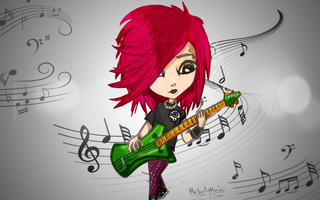Deviantart Rocker Girl Rock Girl Art by MichaelZMoroni on DeviantArt