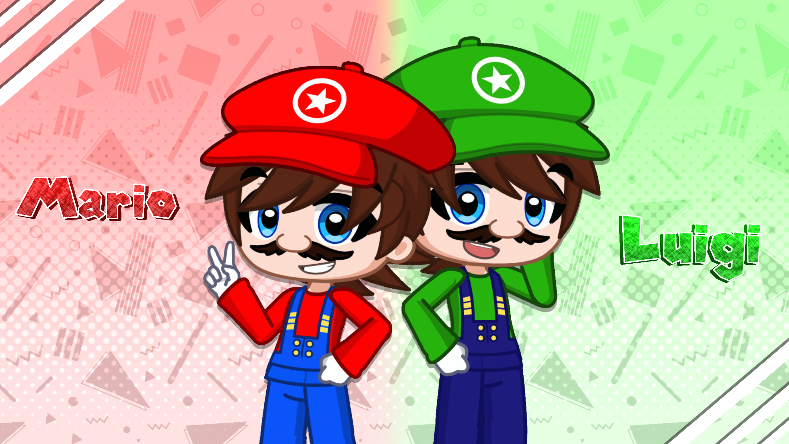 Mario and Luigi in Gacha Life 2 by softmoonbow on DeviantArt