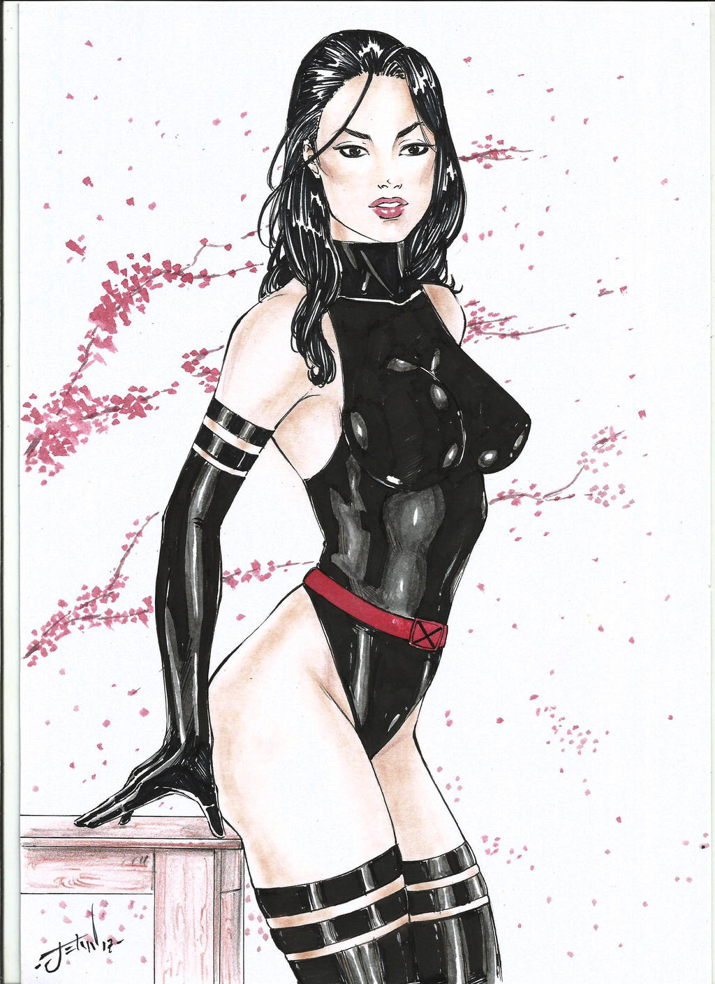 Psylocke ink/color ComicArt By JeanAr17