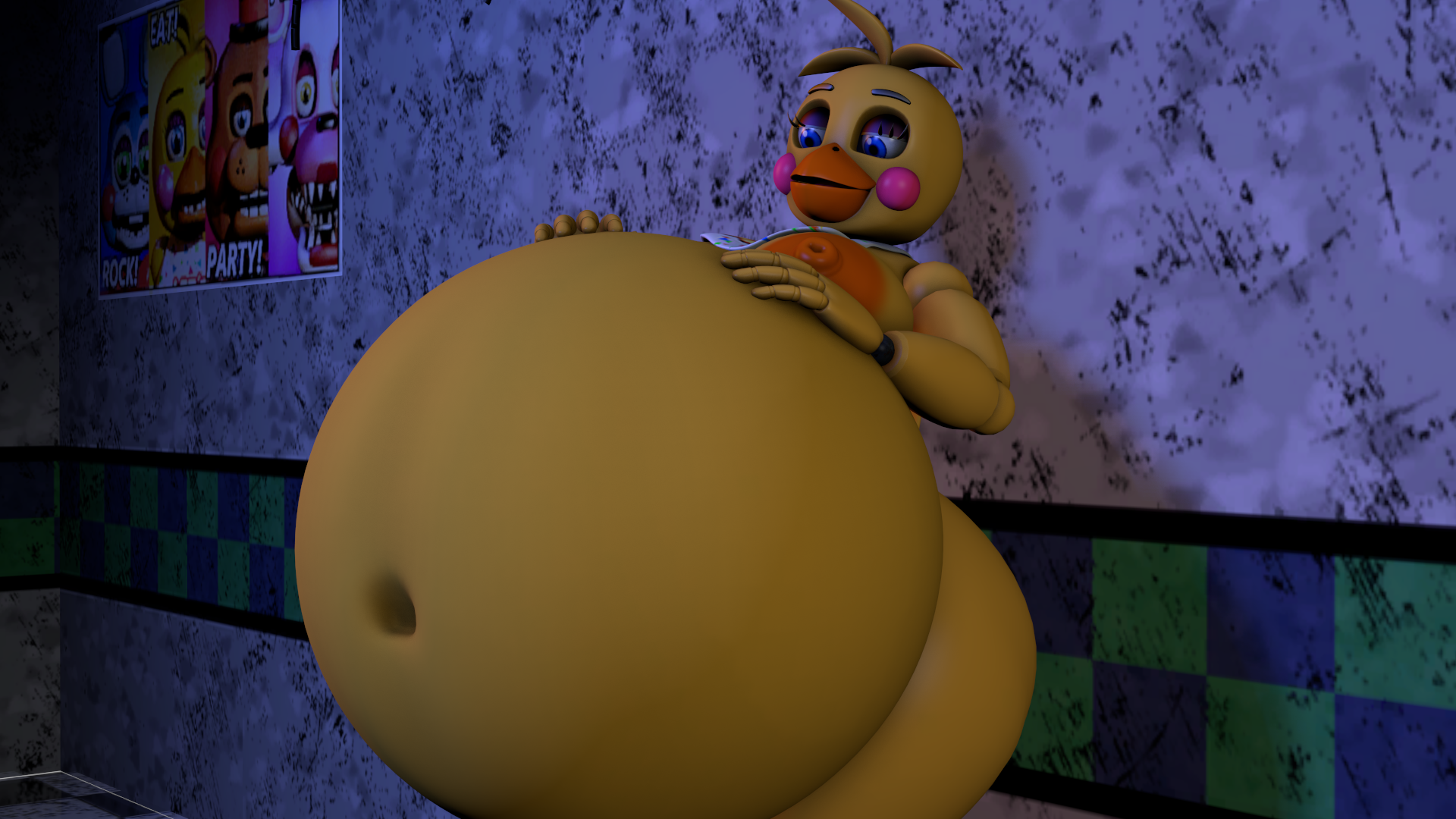 Freddy Inflaction Toy Chica Body Inflation Five Nights At Freddy's, Five Nights At