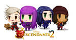 Descendants chibi art by Nome-chan