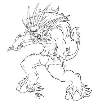 Satyr Lineart