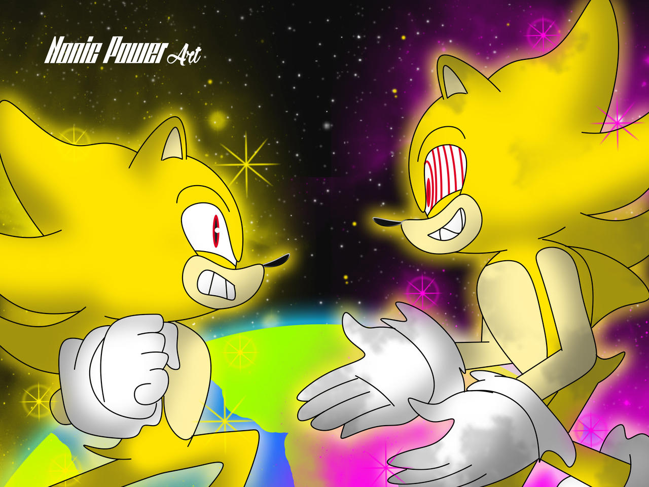 Super Sonic from Fleetway Comics Movie adaptation by Witheringsans on  DeviantArt