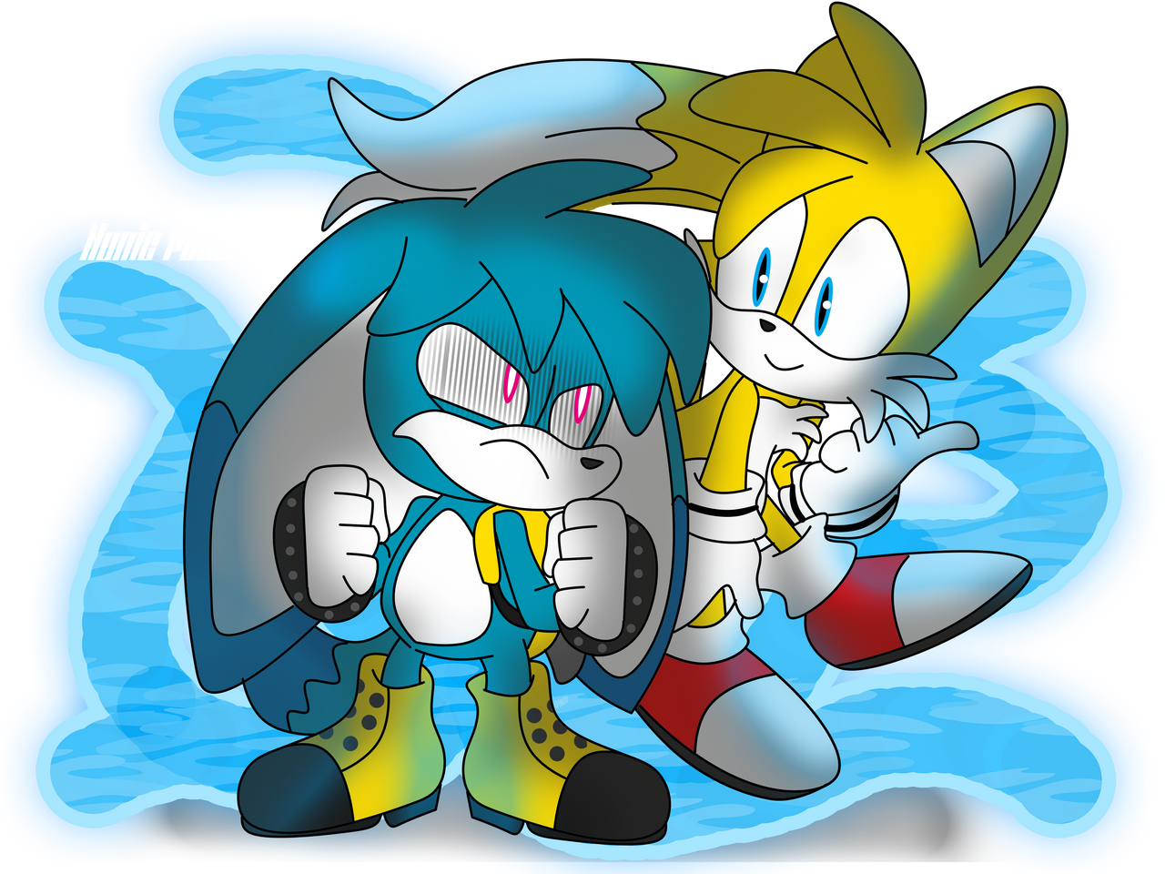 Tails Xkit Tails vs Kit by Nonic Power by NonicPower on DeviantArt