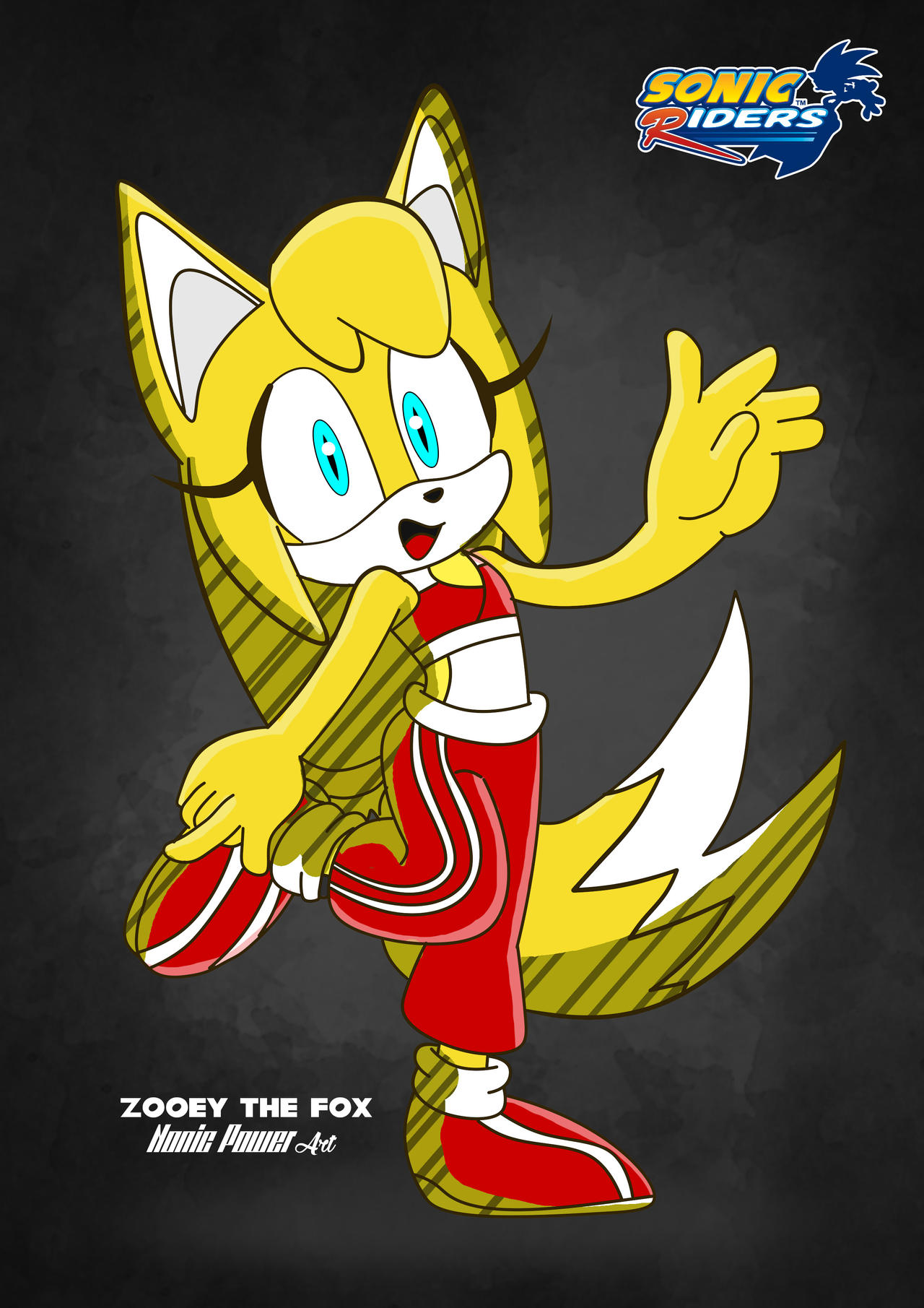 AT Sonic Riders Zooey the Fox by Nonic Power by NonicPower on DeviantArt